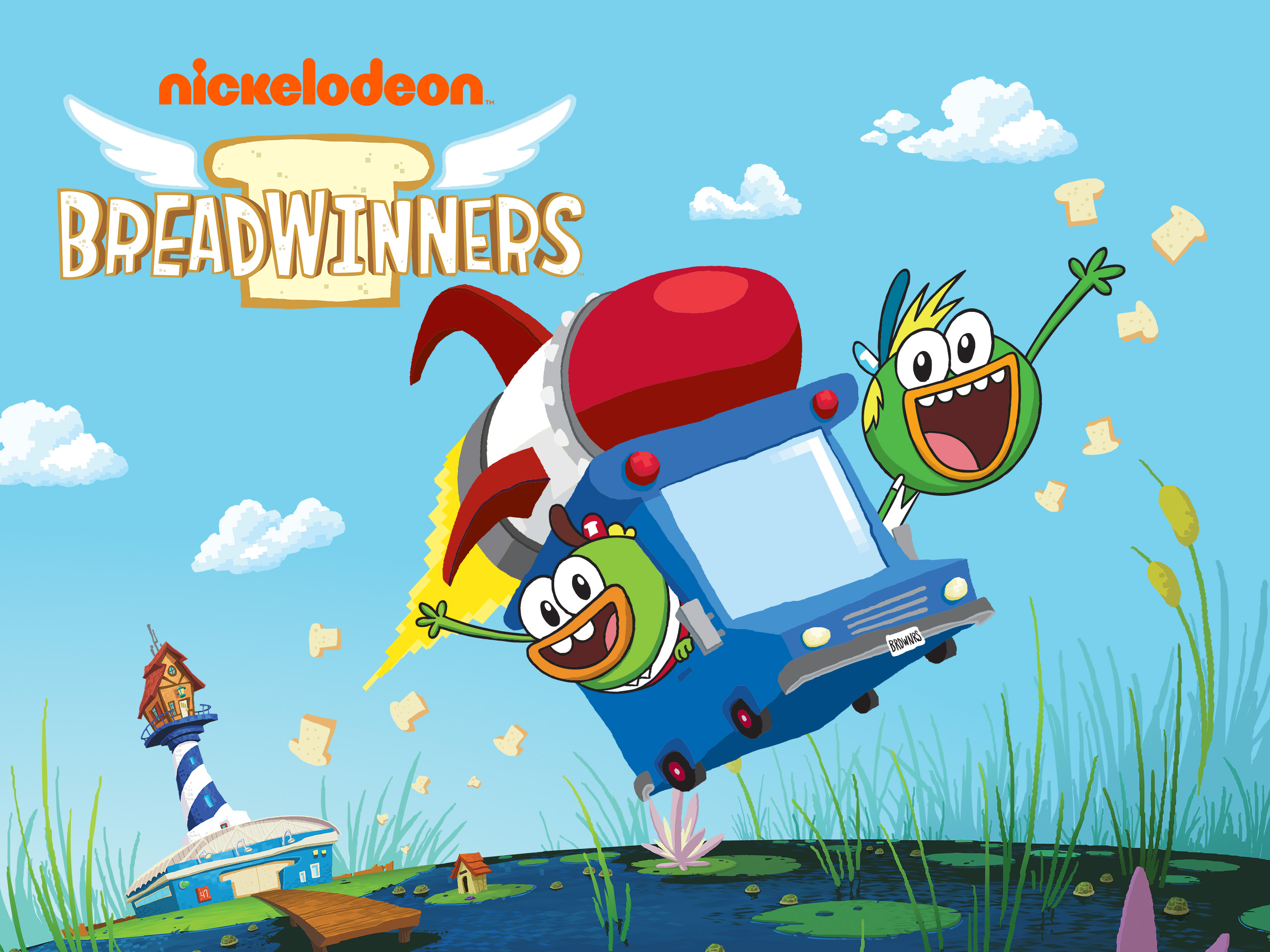 Breadwinners 面包快递 (摇摇和丢丢) 中文版+英文版 1-2季 1080P英文字幕 美式冒险喜剧-虎学网