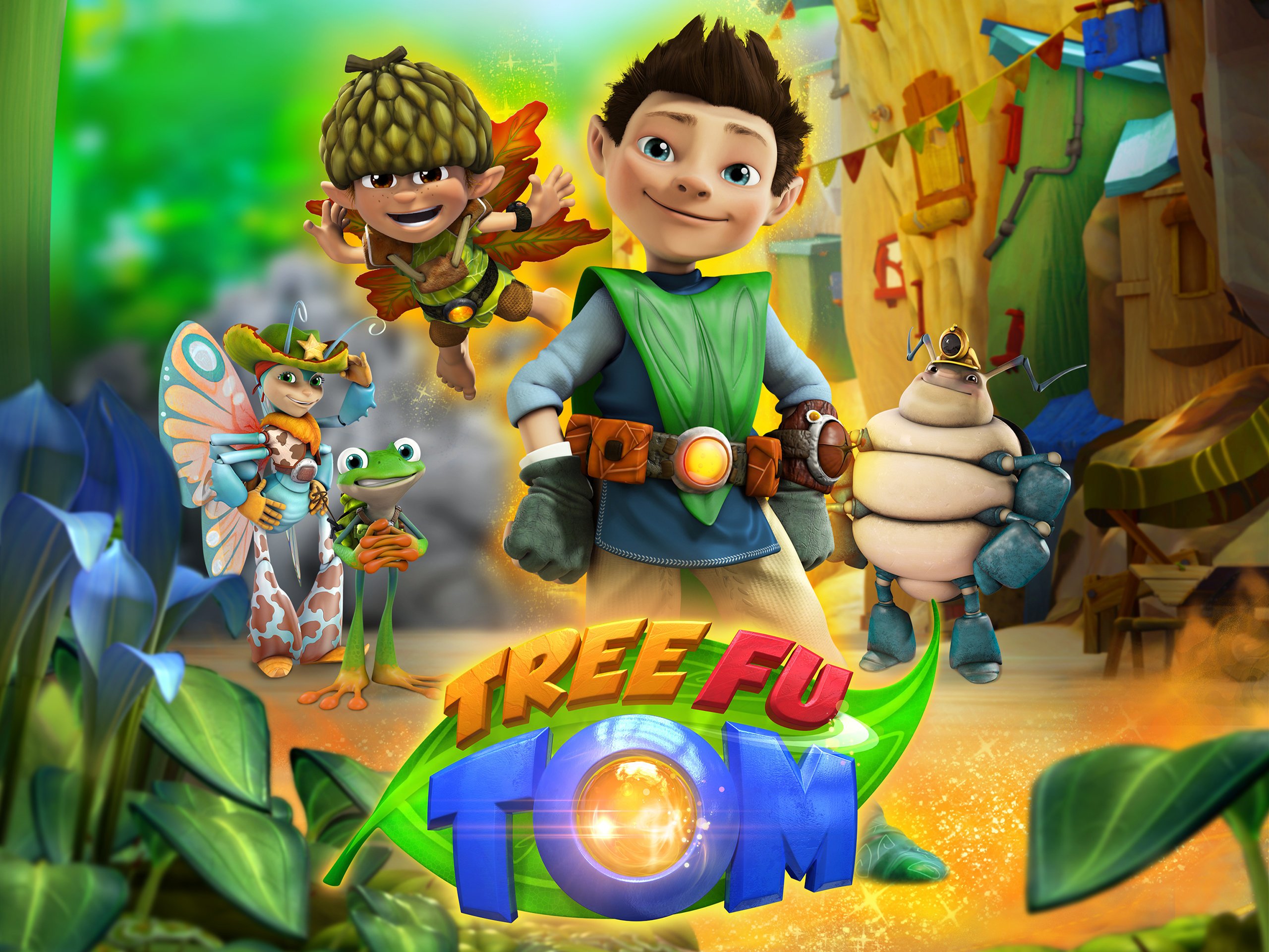 Tree Fu Tom 树侠汤姆 1-5季 1080P 英文字幕 BBC出品 真人+3D动画结合、奇幻魔法森林-虎学网