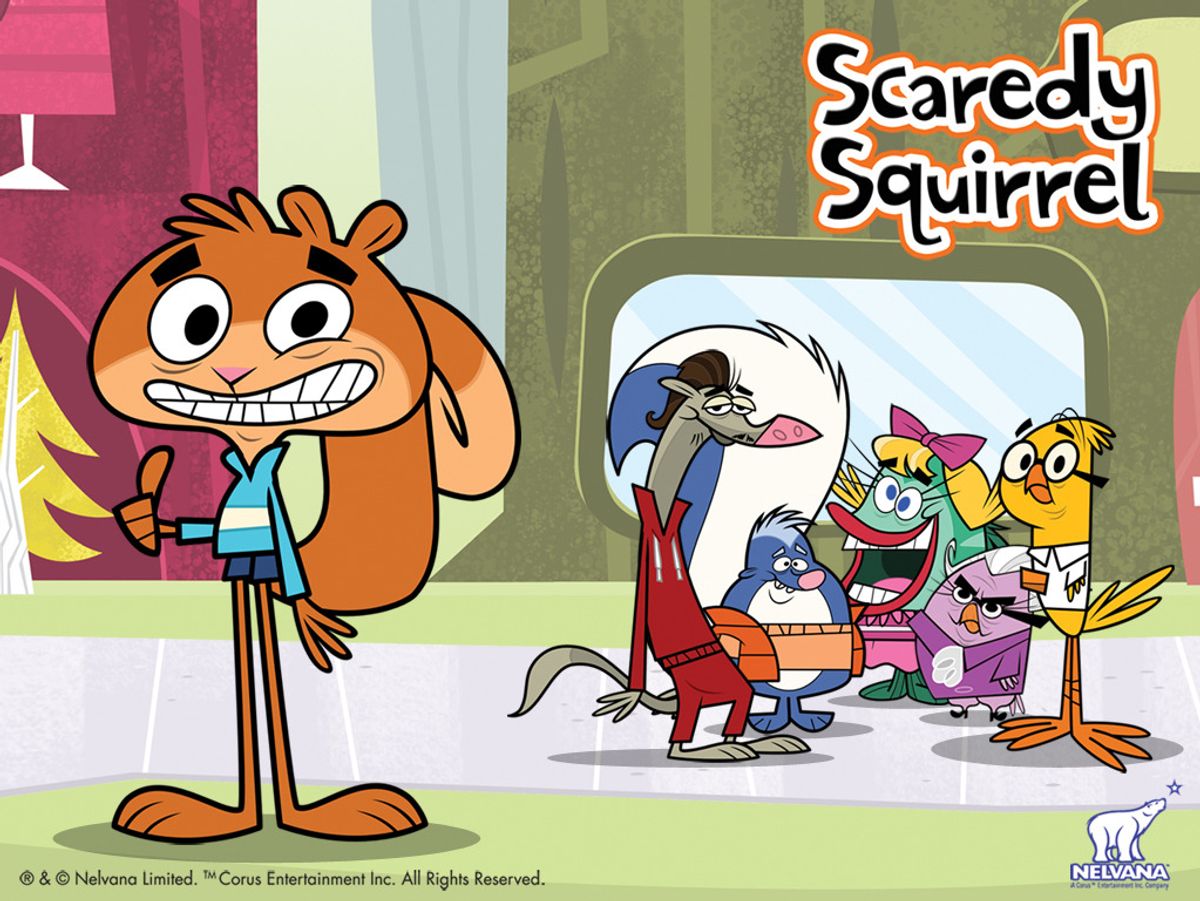 Scaredy Squirrel 胆小的松鼠小嘀咕 英文版 1-3季 104集 英文字幕 幽默搞笑动画-虎学网