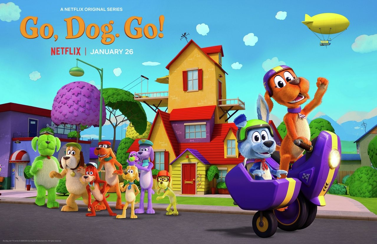 Go Dog Go 奔跑吧!小狗 1-3季 1080P内嵌中,英文字幕 Netflix 梦工厂出品优质动画-虎学网
