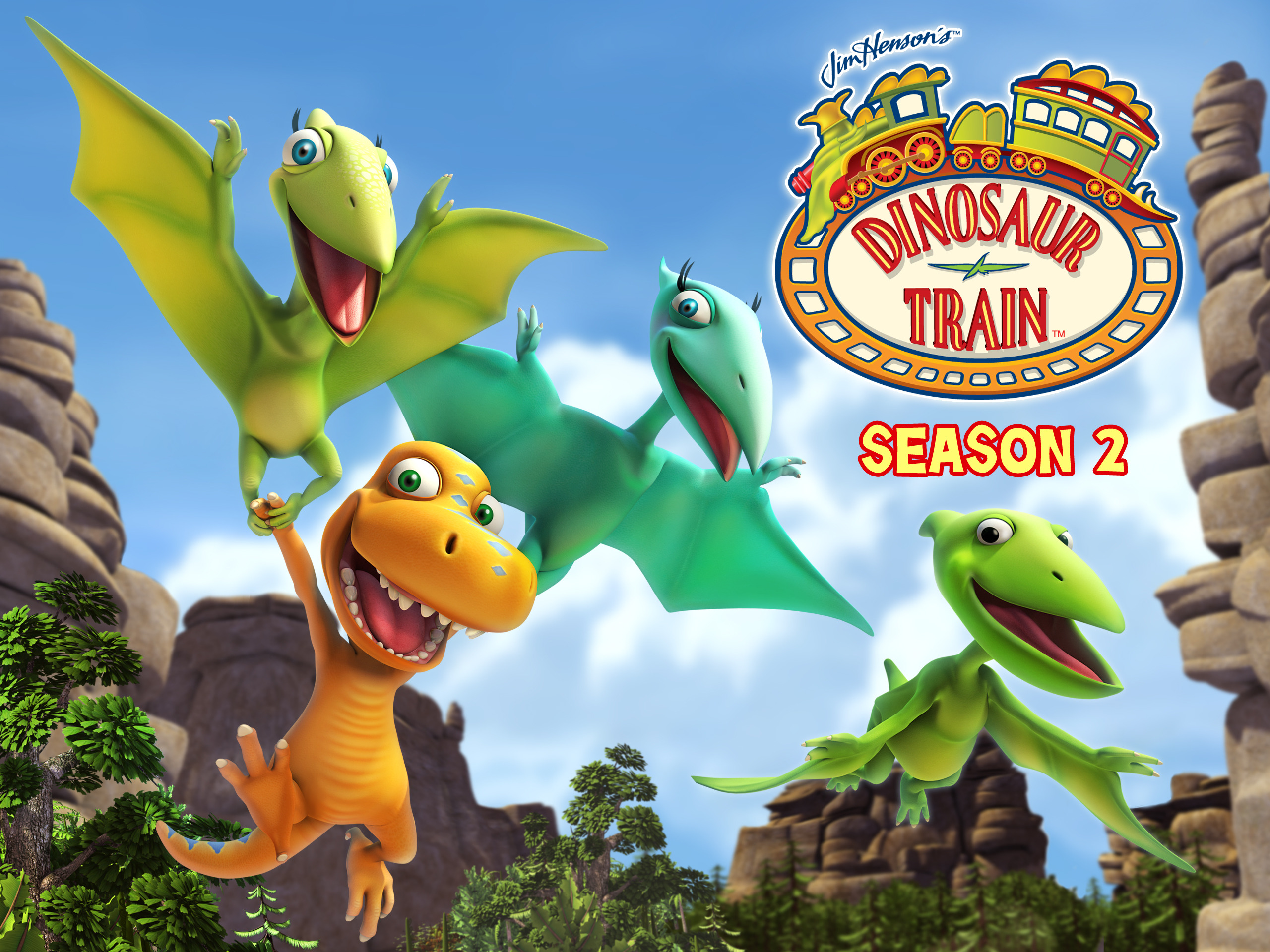 Dinosaur Train 恐龙火车 中文版+英文版 1-3季 PBS科普顶流、恐龙+火车双主题-虎学网