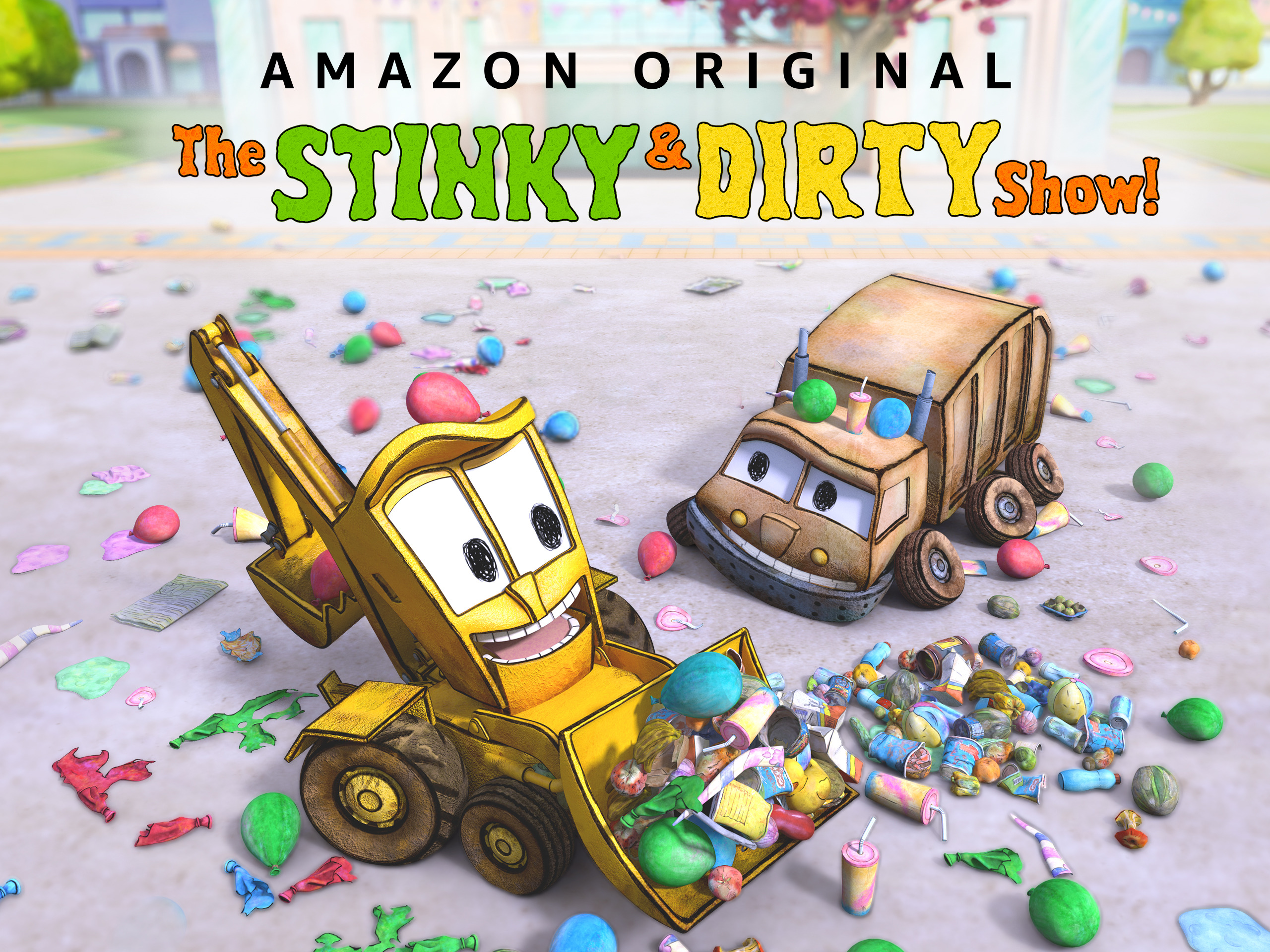 The Stinky & Dirty Show 臭臭和脏脏 1-2季 1080P 小车迷专属创意英文启蒙动画-虎学网