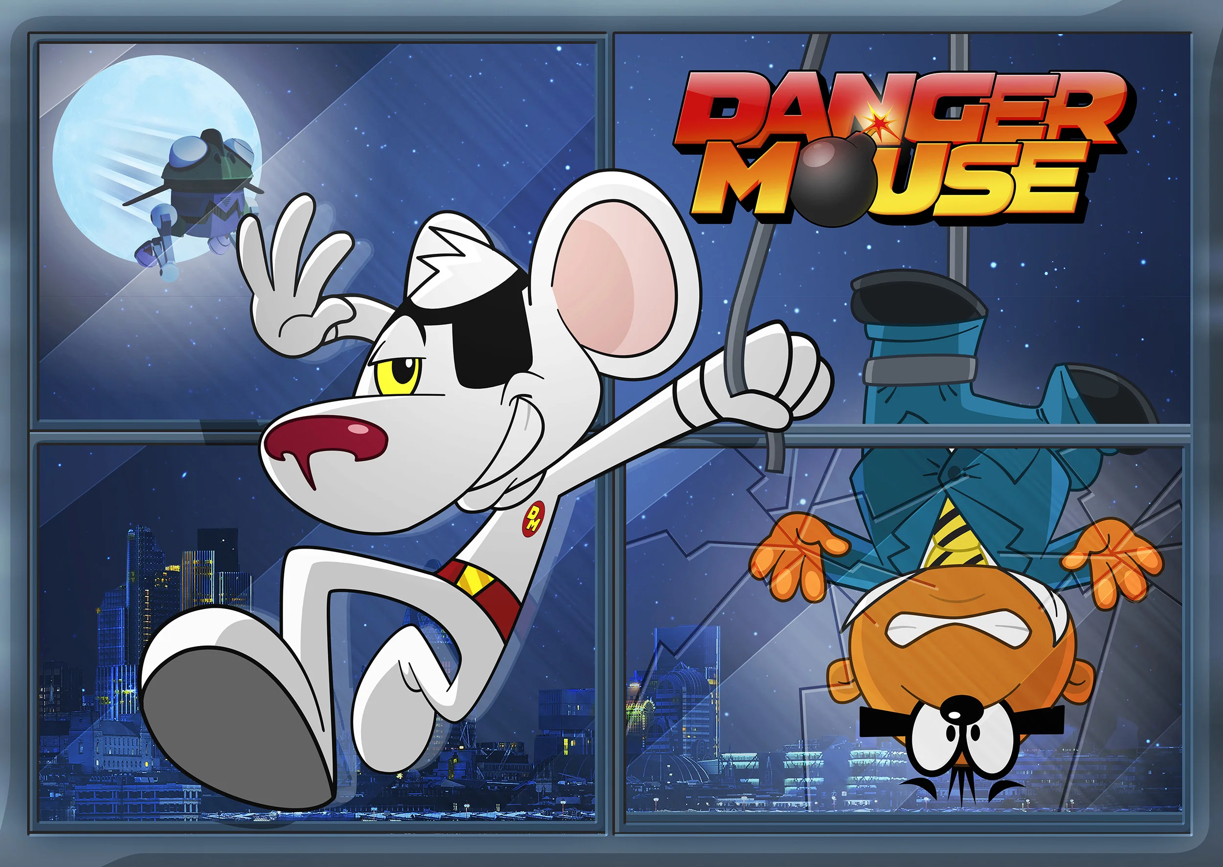 神勇小白鼠 Danger Mouse 中文版+英文版 1-2季1080P中英字幕 BBC国民级经典动画-虎学网