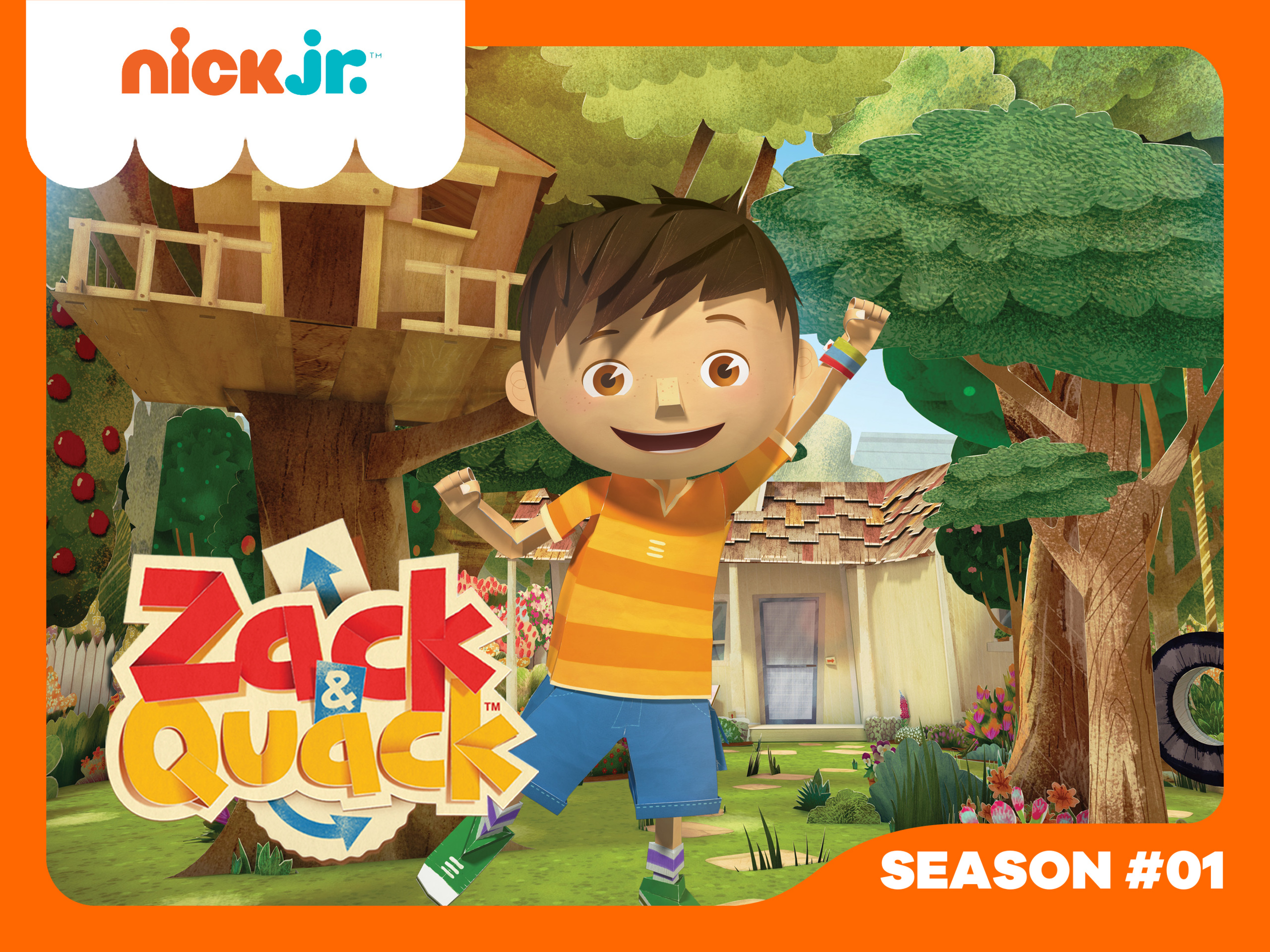 扎克与夸克 Zack and Quack 英文版 52集 儿童趣味益智类折纸动画-虎学网