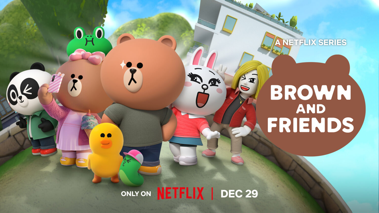 Brown and Friends 布朗熊和朋友们 英文版 18集 Netflix搞笑无对白3D动画-虎学网