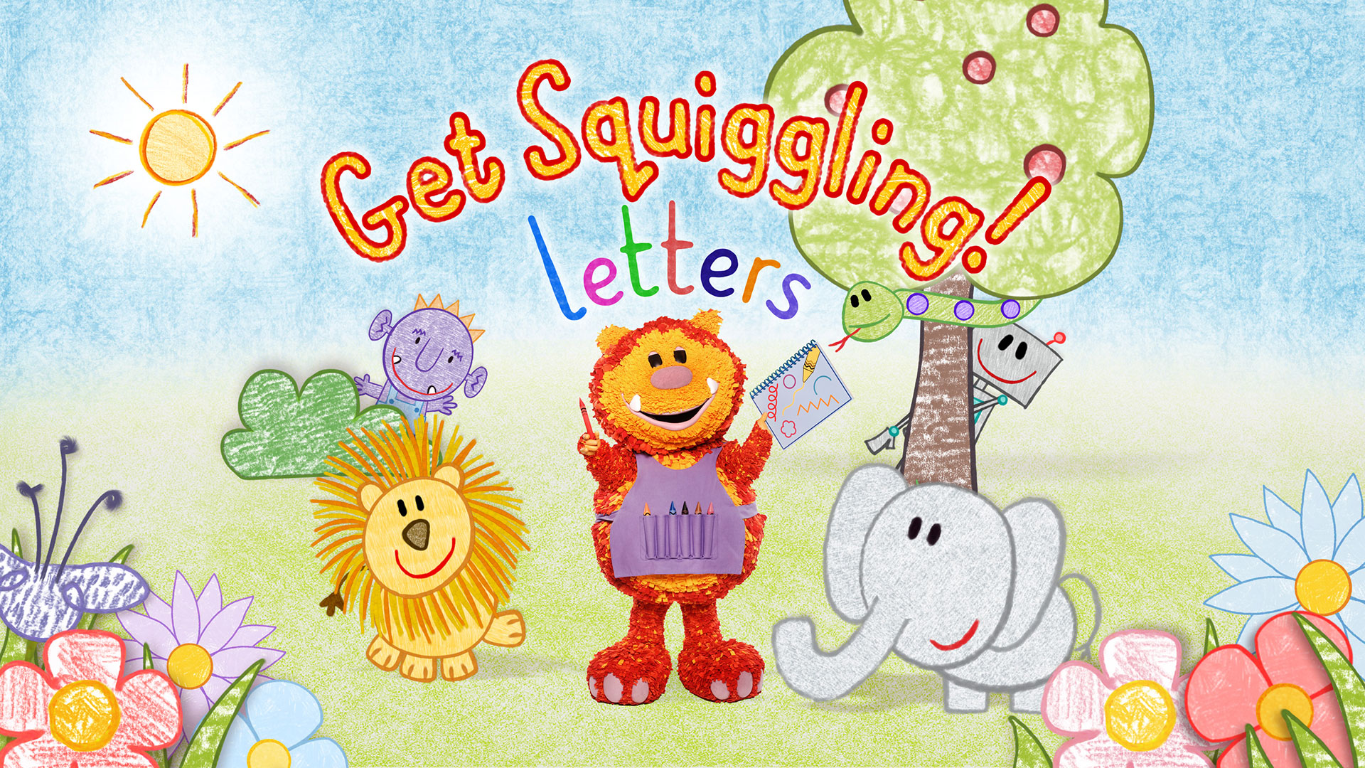 彩色乐园 Get Squiggling 英文版1-3季 145集 BBC经典绘画 英语启蒙动画-虎学网