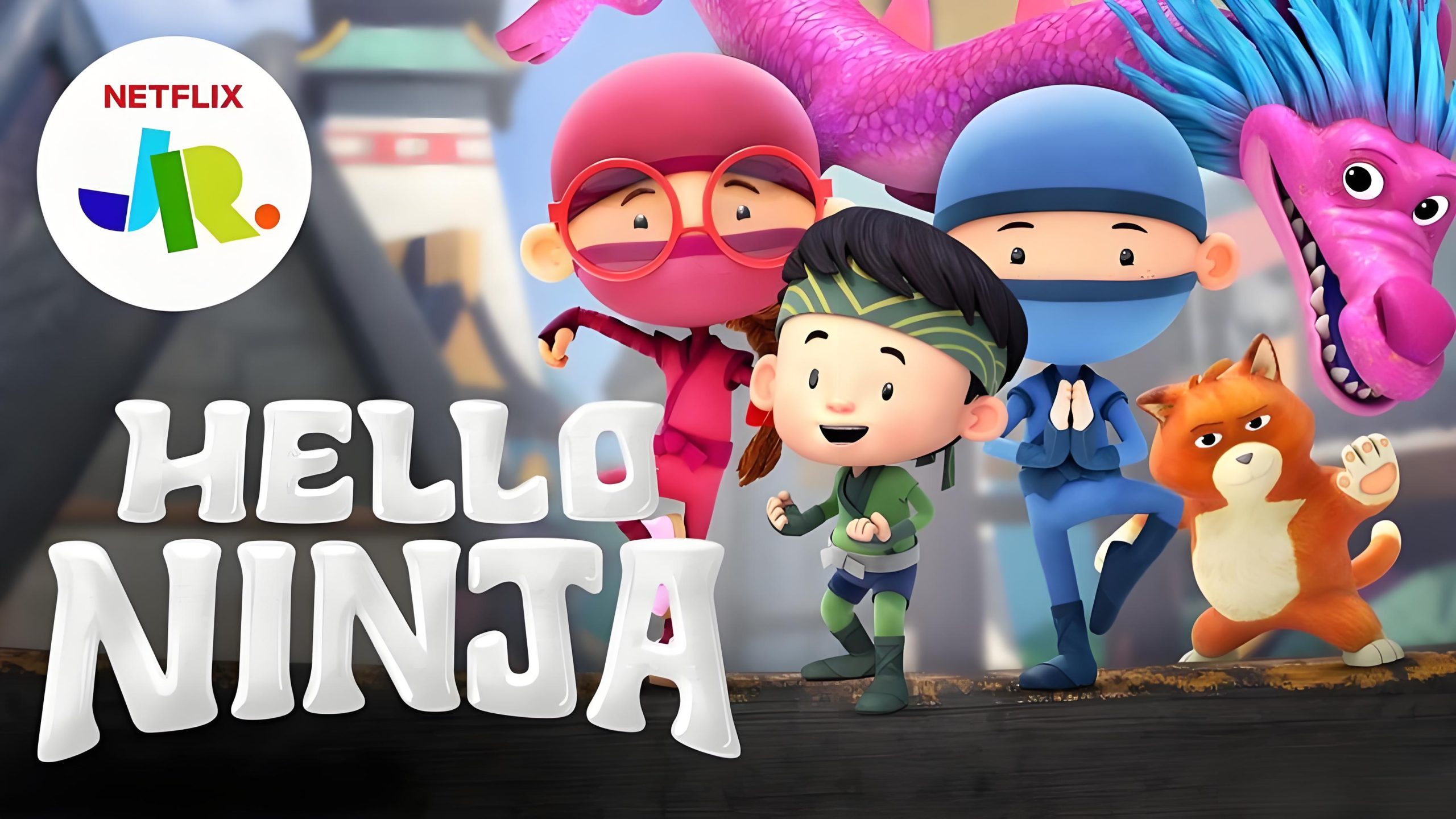 Hello Ninja 哈喽忍者 英文版 1-4季1080P英文字幕 Netflix出品 零基础英语启蒙动画-虎学网