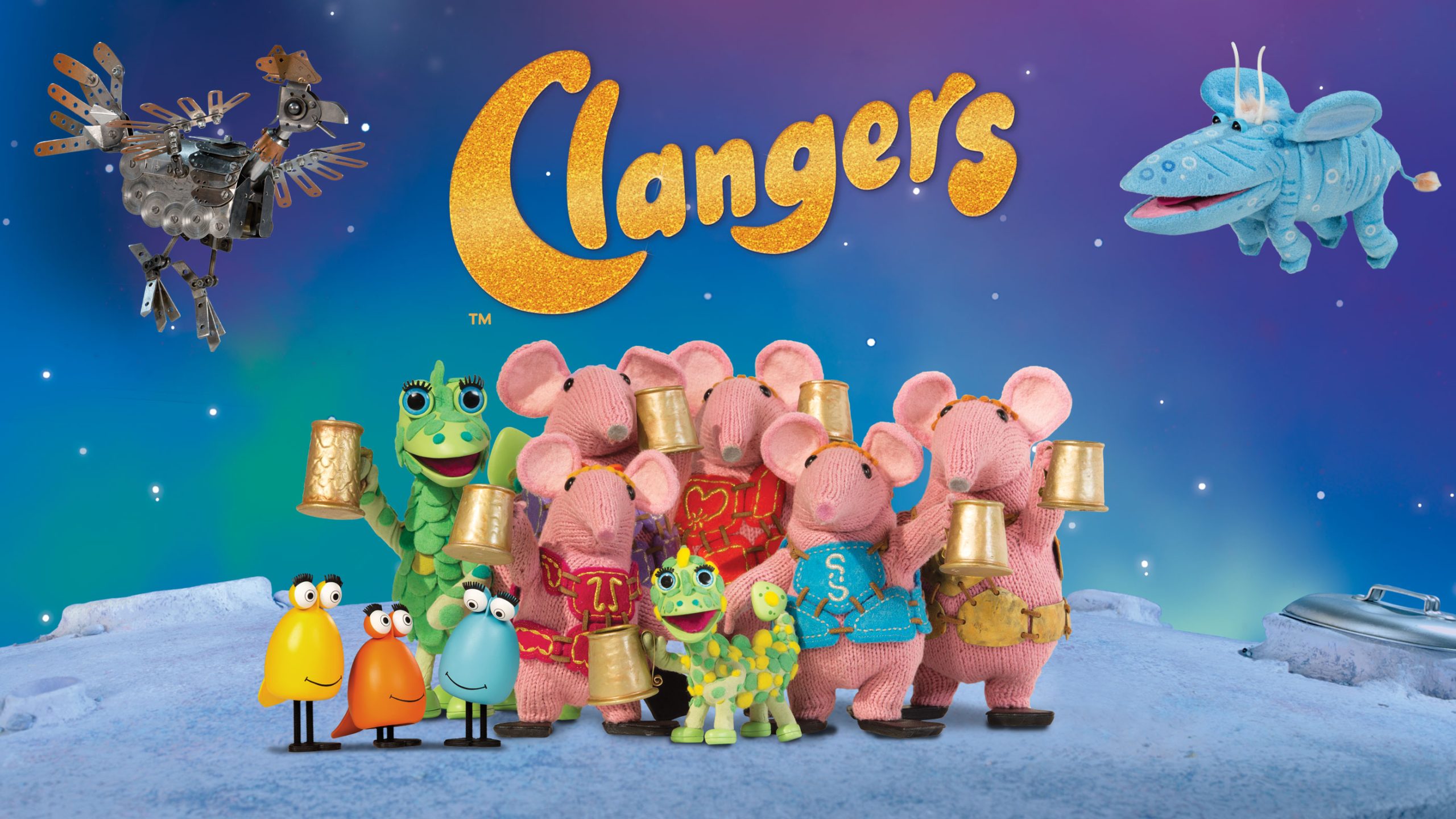 Clangers太空鼠针织鼠一家 BBC出品 英文版 + 中文版 1-3季 1080P高清 78集-虎学网