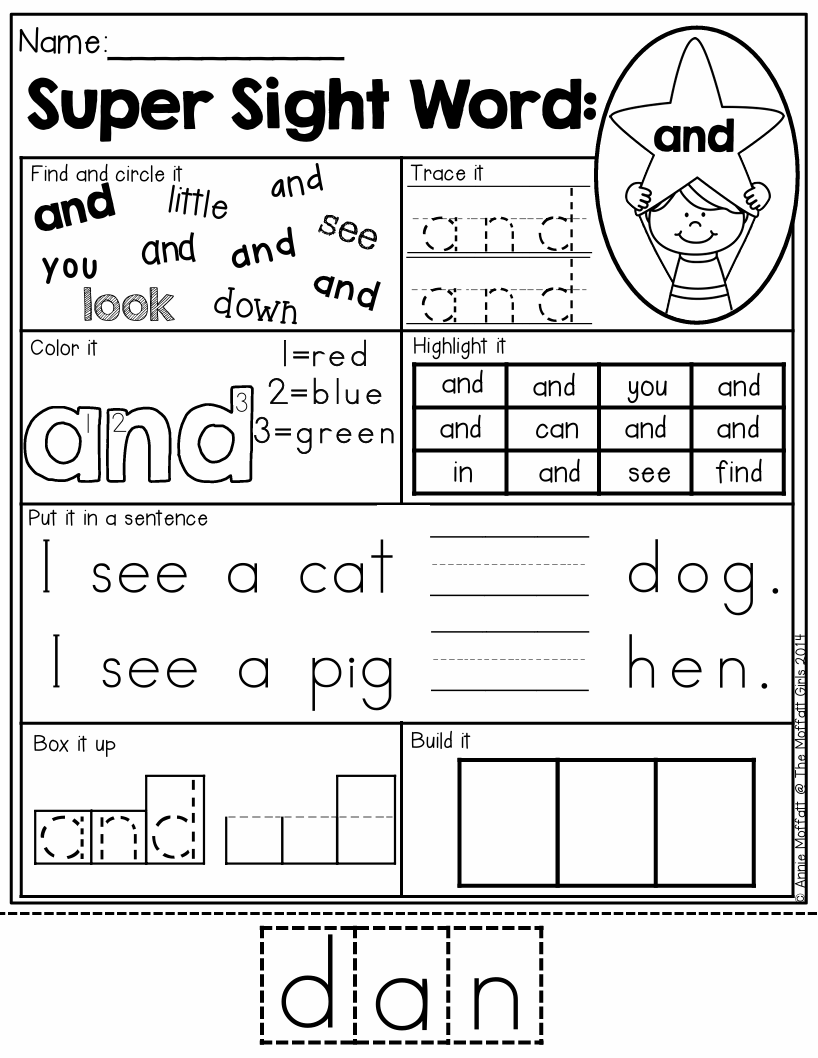 Sight Word Super Stars  高频词超级小明星 全5册练习册PDF 学龄前~3年级阶段-虎学网
