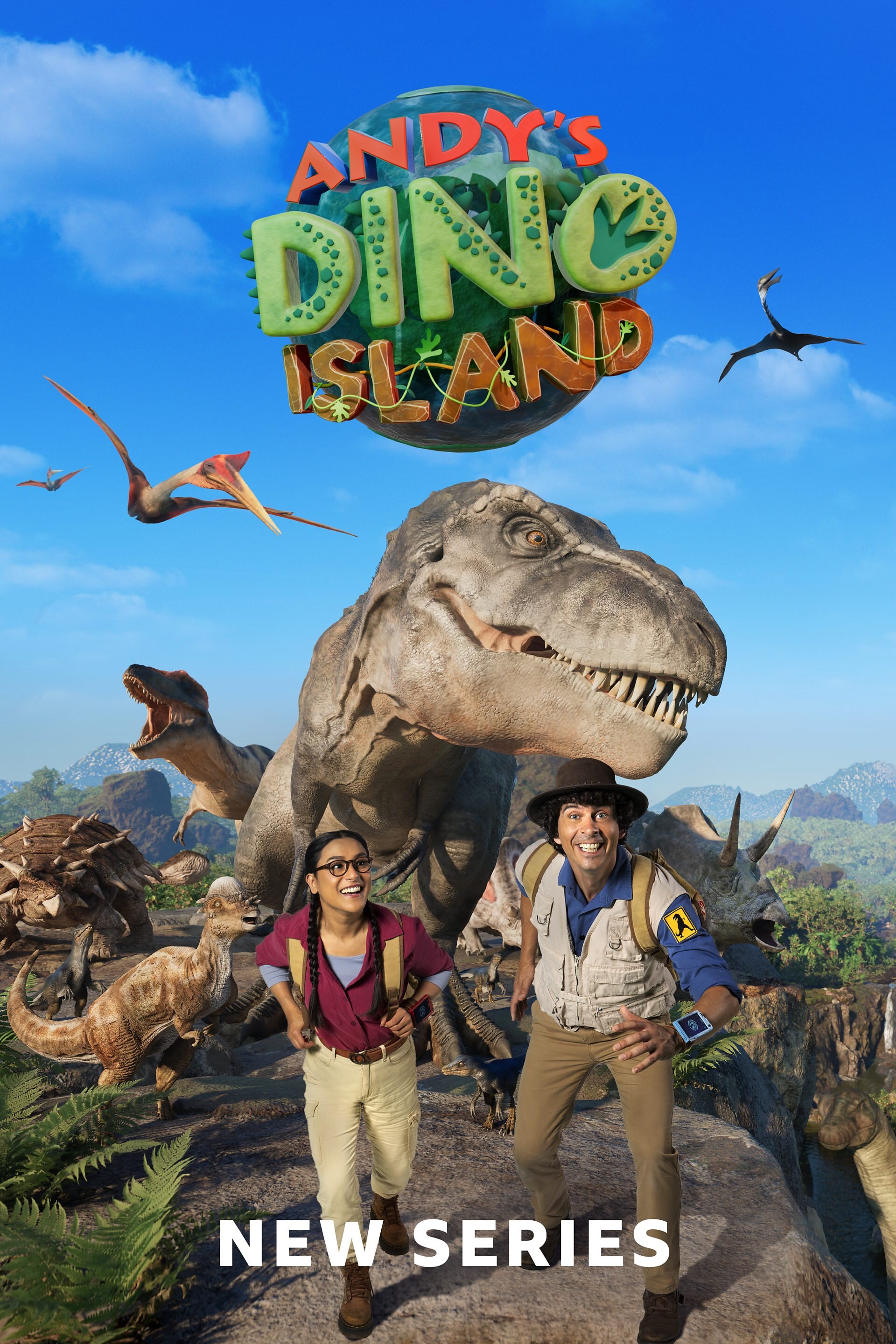 Andy's Dino Island 安迪的恐龙岛 15集 1080P英文字幕 BBC真人CG恐龙科普节目-虎学网