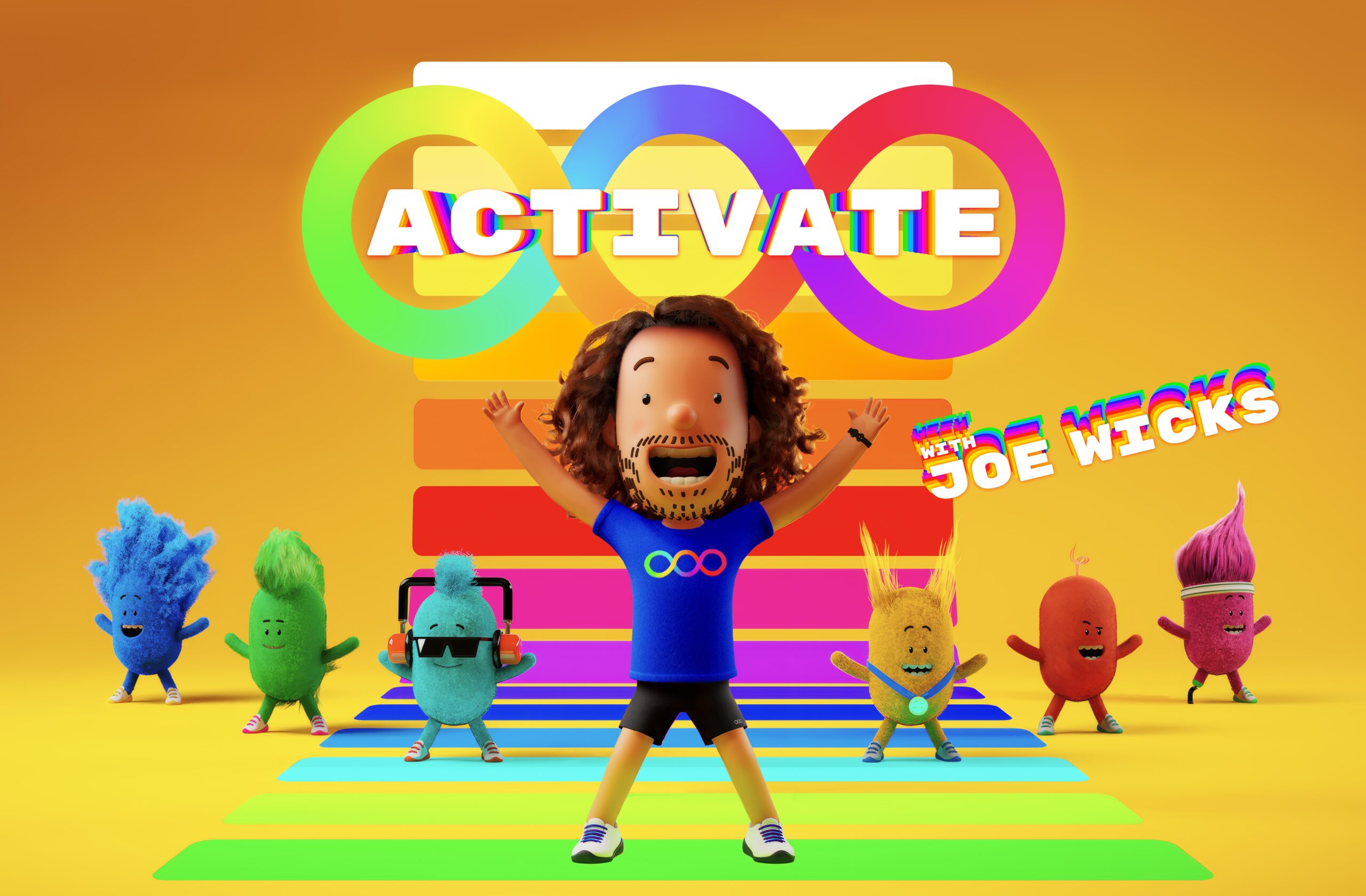 Activate with Joe Wicks 乔・威克斯活力运动课 20集 高清英文字幕 BBC运动启蒙动画-虎学网