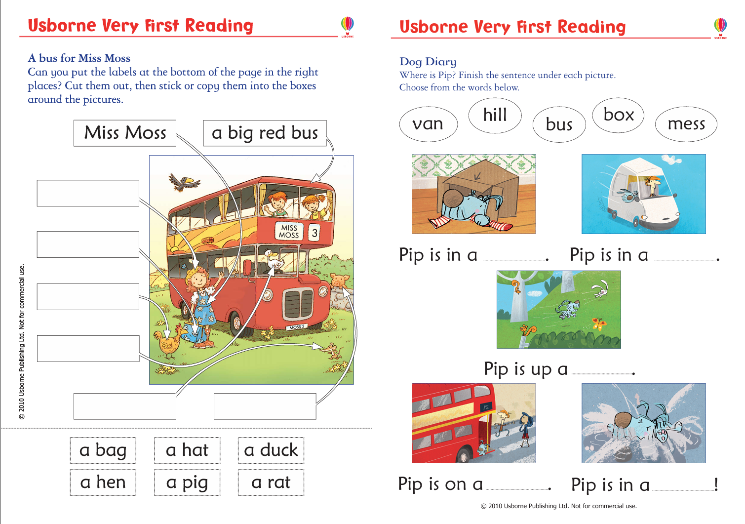My First Reading Library 我的第一个图书馆 50册绘本+音频+练习册 Usborne分级读物-虎学网