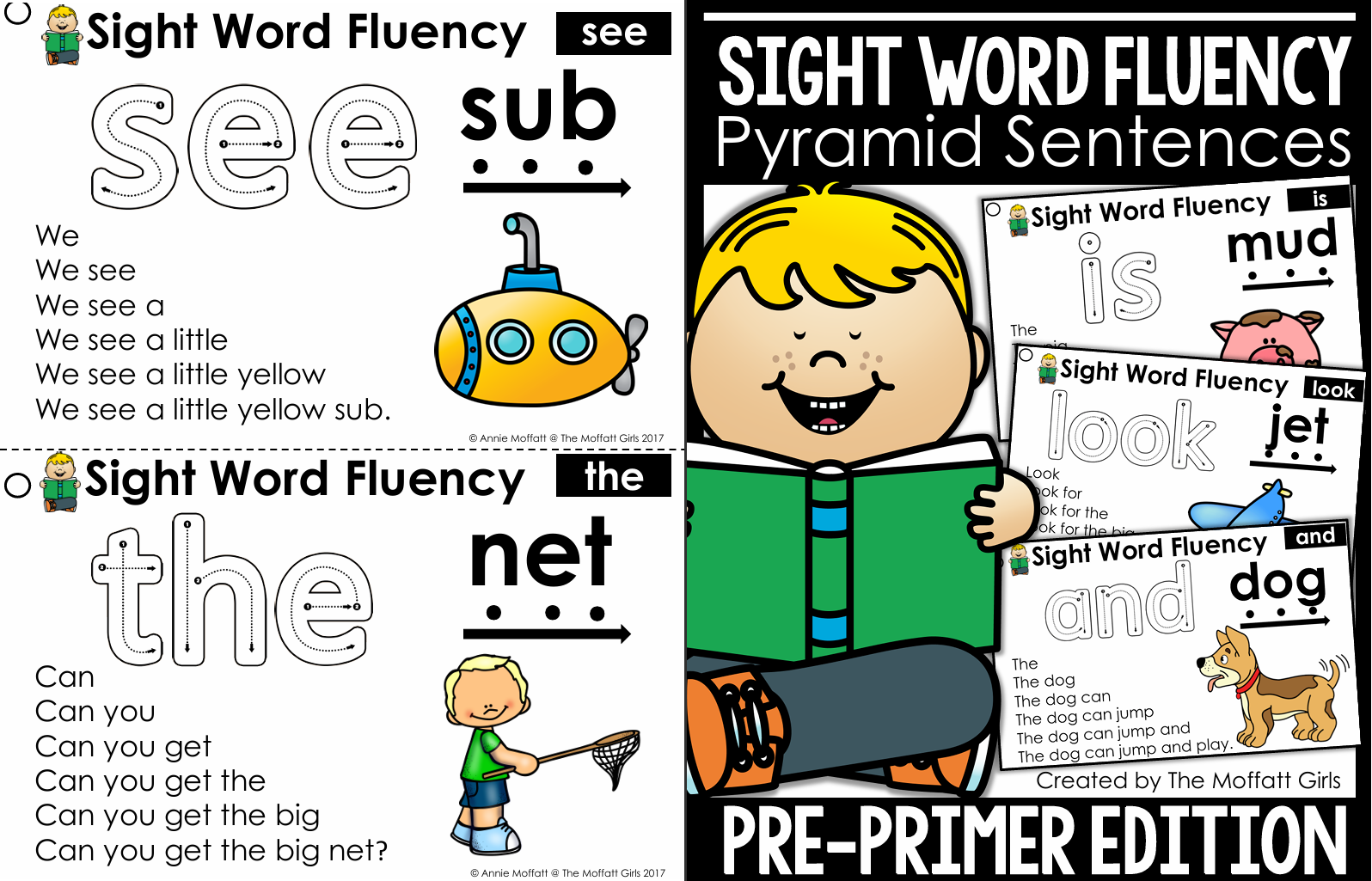 Sight Word Fluency Pyramid Sentences 高频词金字塔句子 5级全套PDF分级绘本-虎学网