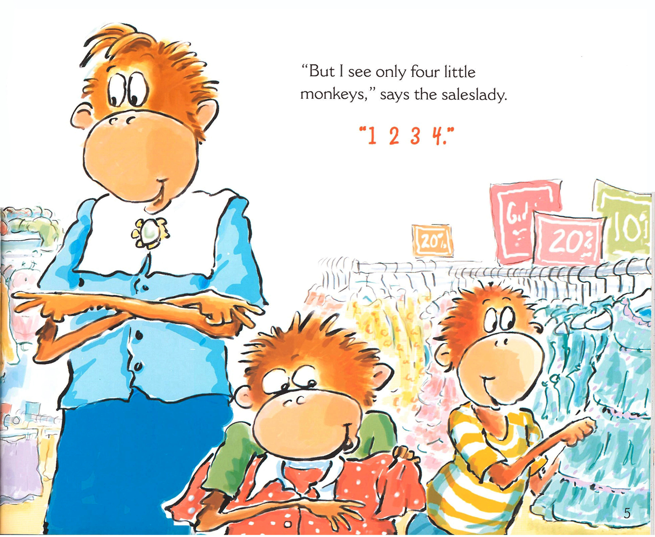 Five Little Monkeys 五只小猴子 全10册PDF绘本+音频MP3 美国经典童谣绘本-虎学网