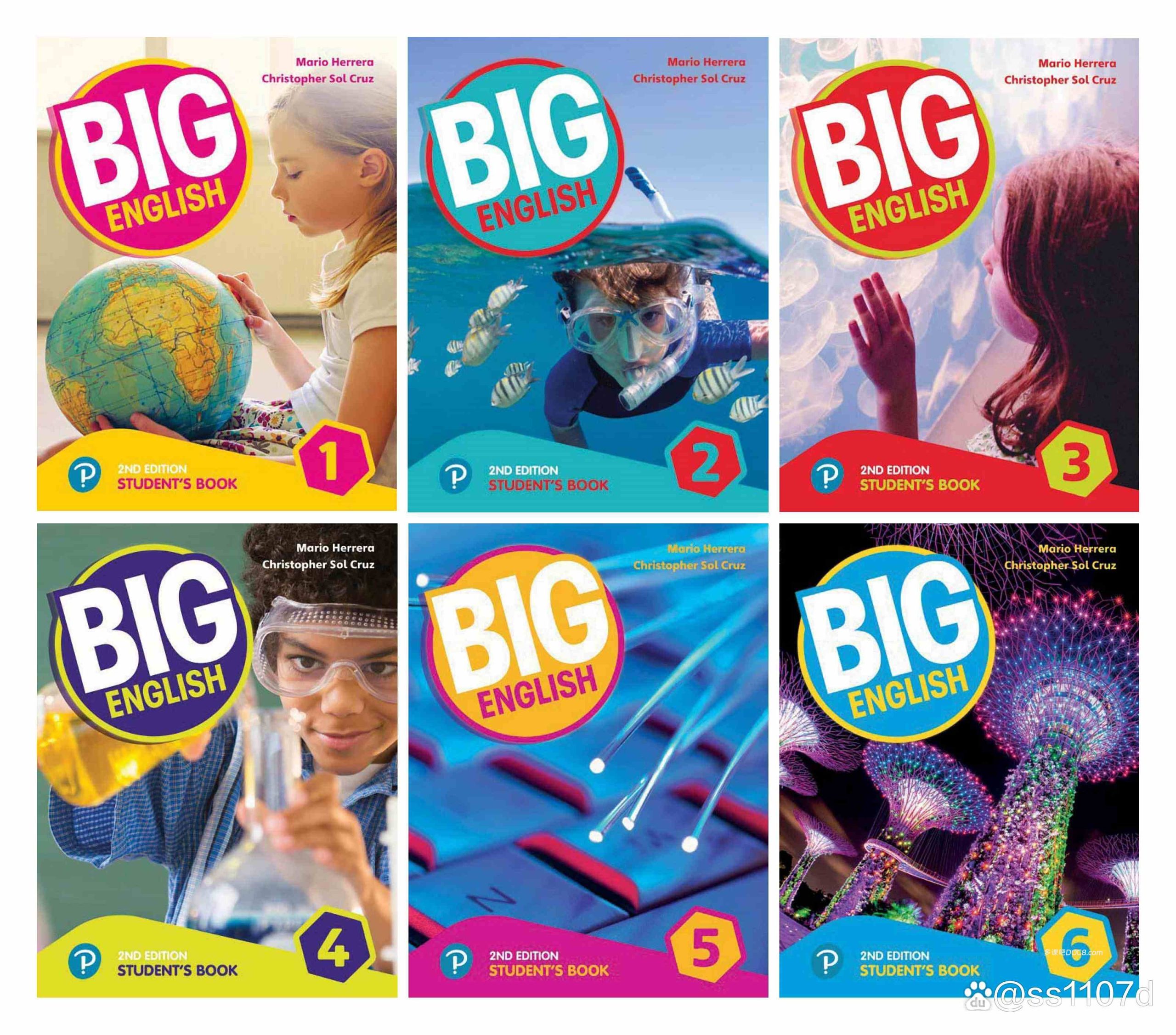 培生 Big English 第二版 1–6级 PDF学生教师用书+软件+音视频 美式少儿综合英语教材-虎学网