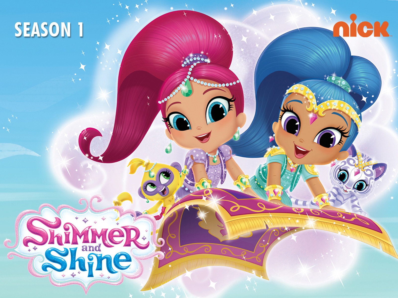 Shimmer And Shine 亮亮和晶晶 1-4季 1080P英文字幕 美式学龄前奇幻向动画标杆-虎学网