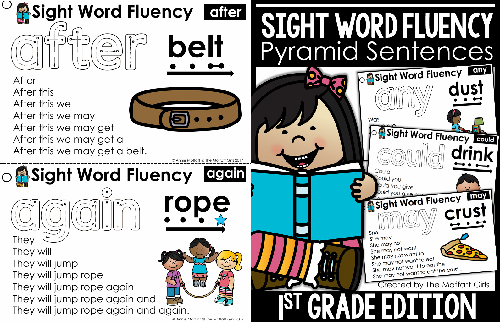 Sight Word Fluency Pyramid Sentences 高频词金字塔句子 5级全套PDF分级绘本-虎学网