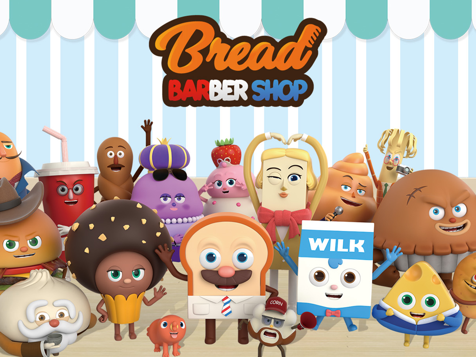 Bread Barbershop面包理发店 1-3季 1080P 英文字幕 Netflix出品 情绪社交动画-虎学网